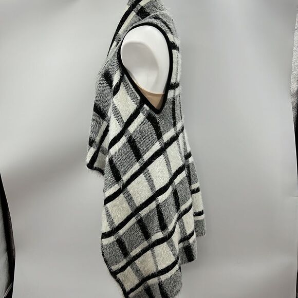 Original USA sleeveless Buffalo check acrylic cardigan - Picture 3 of 5